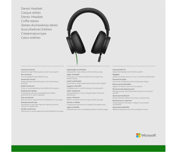 MICROSOFT Xbox Stereo Headset przewodowy 8LI-00002 - 681593 - zdjęcie 7
